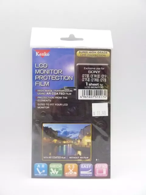 Kenko LCD Protection Film - Fits Sony A7III / A7RIII / A9 / A7SII / A7RII / A7II