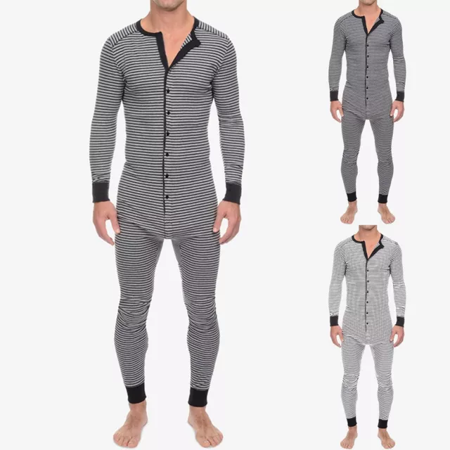 Tuta Uomo Tuta Indumenti da Notte Pigiama Tutina Playsuit Intimo Termico