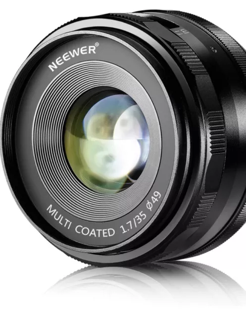 Neewer® 35mm f/1.7 Manual Focus Primary Fixed Lens for FUJIFILM APS-C Digital