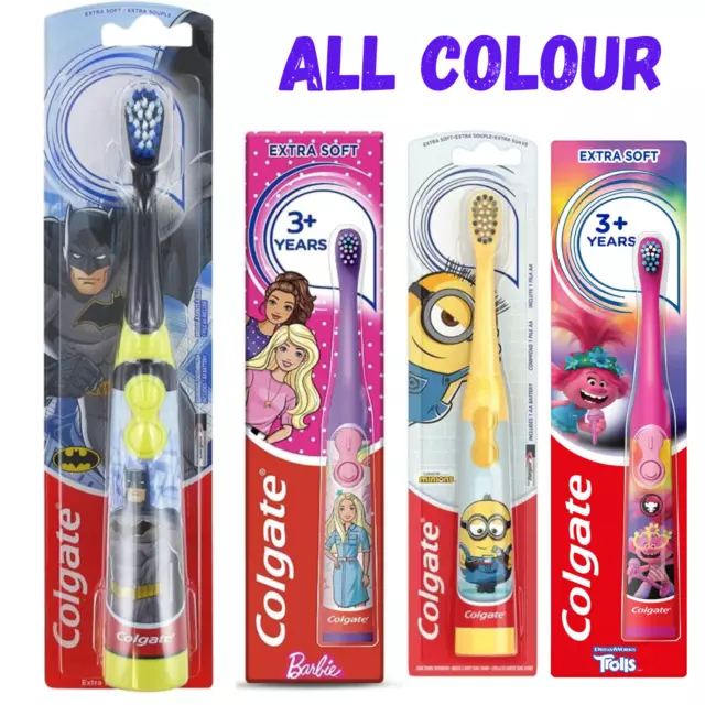 Colgate Batman Battery Powered Kids Electric Toothbrush Tooth Brush Childrens 3+