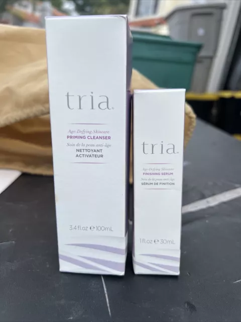 Tria Beauty Priming Cleanser, 3.4 Fl oz And 1oz Finishing Serum