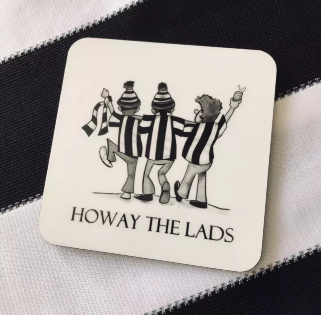 Newcastle Football Coaster Square. Regalo festa del papà *spedizione gratuita 100 mm x 100 mm
