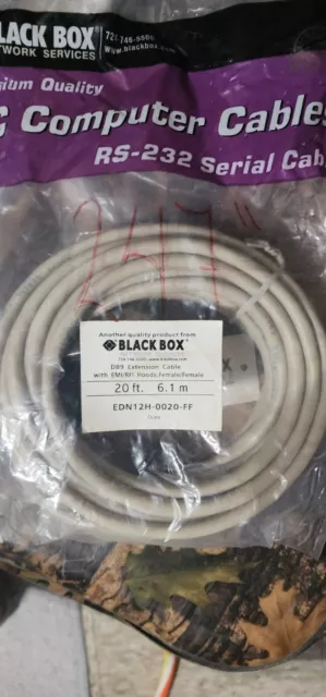 Black Box EDN12H-0020-FF Black Box Serial Extension Cable DB-9