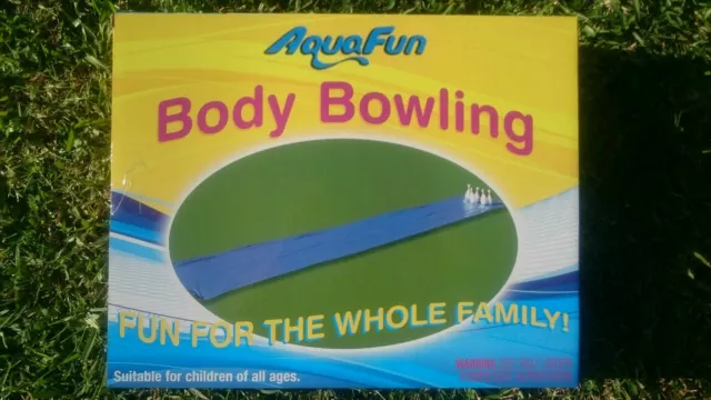 Aquafun Slip n Slide Body Bowling water slide over 6 mtrs long with rain shower