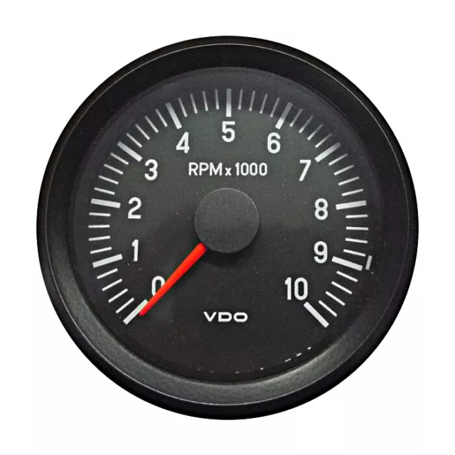 VDO Cockpit International Drehzahlmesser Anzeige 10000 RPM 80mm 12V 333-035-022C