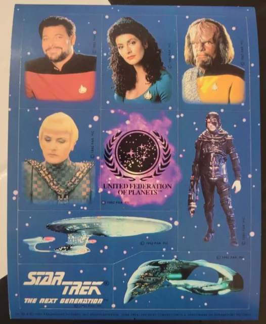 Hallmark Star Trek Sticker Sheet