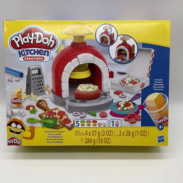 PLAYDOH KITCHEN CREATIONS Pizza Oven Playset 25 + Pieces Pizza Maker