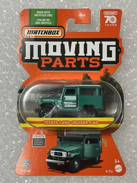 2023 Matchbox 70 Years Moving Parts 8/54 Toyota Land Cruiser FJ40 Green (HLF93)