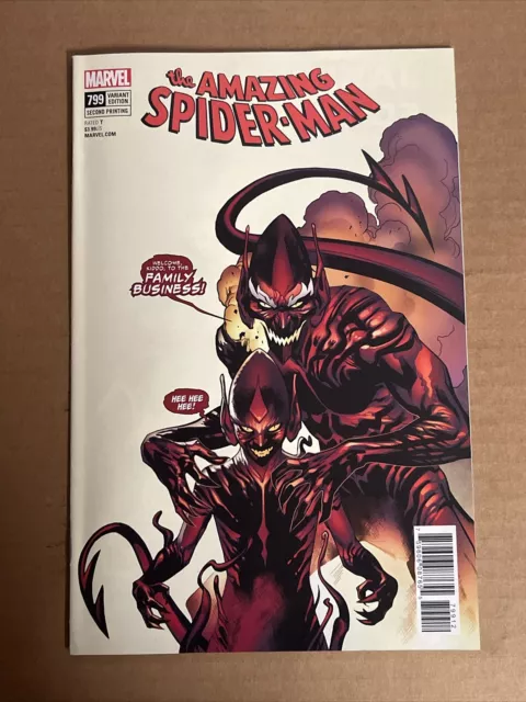 Amazing Spider-Man #799 Variant 2Nd Print Red Goblin Marvel Comics (2018)