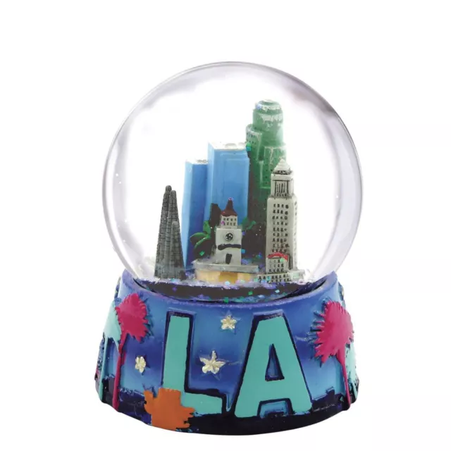 Los Angeles Snow Globe 3.5 Inches LA Skyline Souvenir