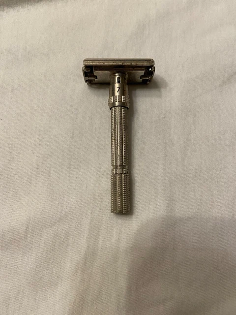Gillette Slim Adjustable Vintage Double Edge Safety Razor, Good Condition.
