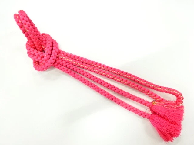 6141517: Japanese Kimono / Vintage Hand-Tied Obijime Cord
