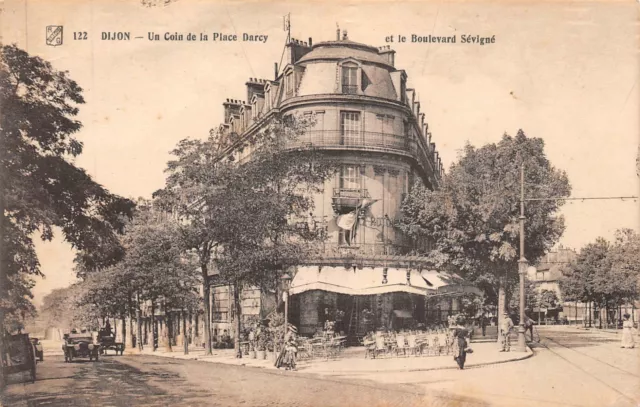 CPA DIJON Un coin de la Place Darcy et boulevard Sévigné