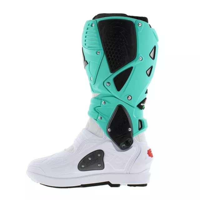 Bottes Homme Sidi Crossfire 3 SRS Blanc Mint Blanc Menthe Cross Enduro MX Boots 3