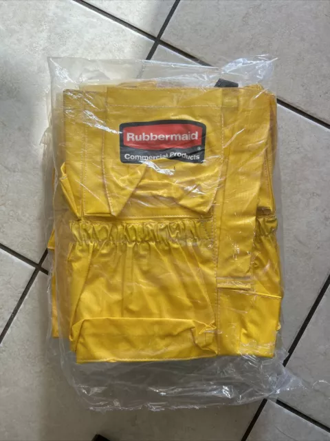 RUBBERMAID Commercial Brute 2642 Trash can Caddy Bag HD Vinyl FG264200YEL NEW
