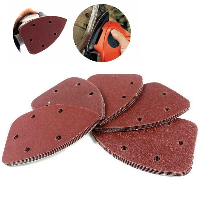 Sandpaper Pre-punched Sand Discs Triangle 5 holes Alumina High quality