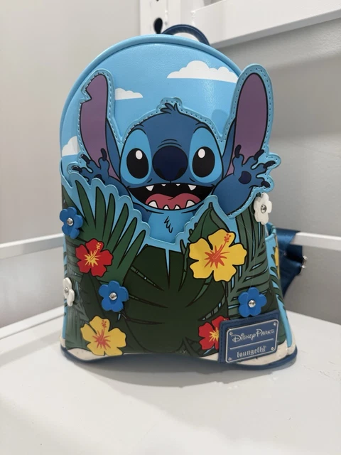 disney lilo & stitch blue tropical leaves mini backpack Pineapple 17" Travel Laptop : Electronics This adorable backpack captures the spirit of the Hawaiian islands with its fun and vibrant print featuring Experiment 626 Disney Lilo & Stitch Tropical