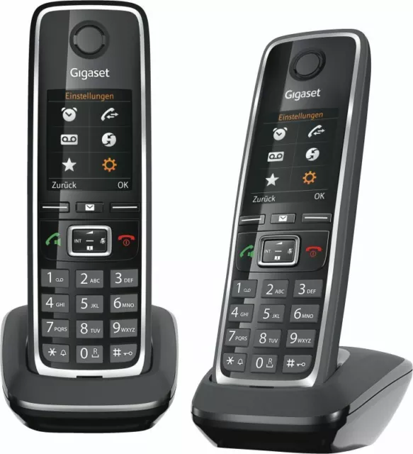 Gigaset C530 HX Duo Schwarz IP Schnurlostelefon - Duo Set 2 Mobilteile-NEU-