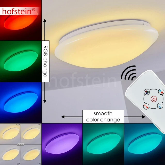 Plafonnier dimmable télécommande LED RGB changeur de couleur D 40 cm