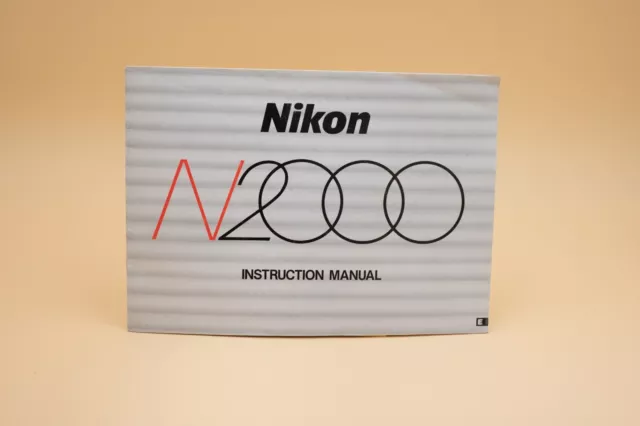 Original Factory Nikon N2000 35mm Film Camera Instruction Manual CHEAP