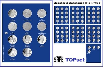 Safe 7310-5 Allemand pièces commémoratives 2010-2012 Topset feuilles monnaie