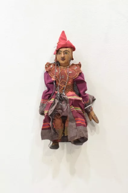 Puppet Marionette Wood Burmese Puppet Folk Art