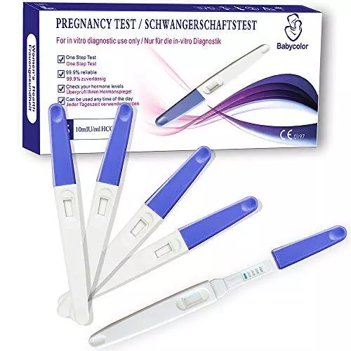 Test de grossesse (5 tests), Détection précoce fiable et rapide des résultats de