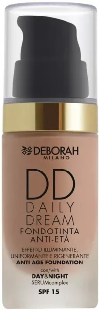 Deborah Milano Fondotinta Daily Dream N.01 Anti Age Età Illuminante 30 ml