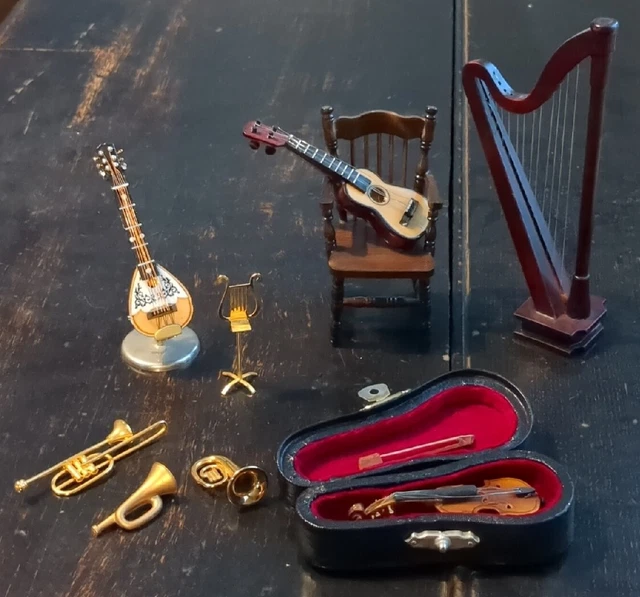 Dolls house hot sale musical instruments