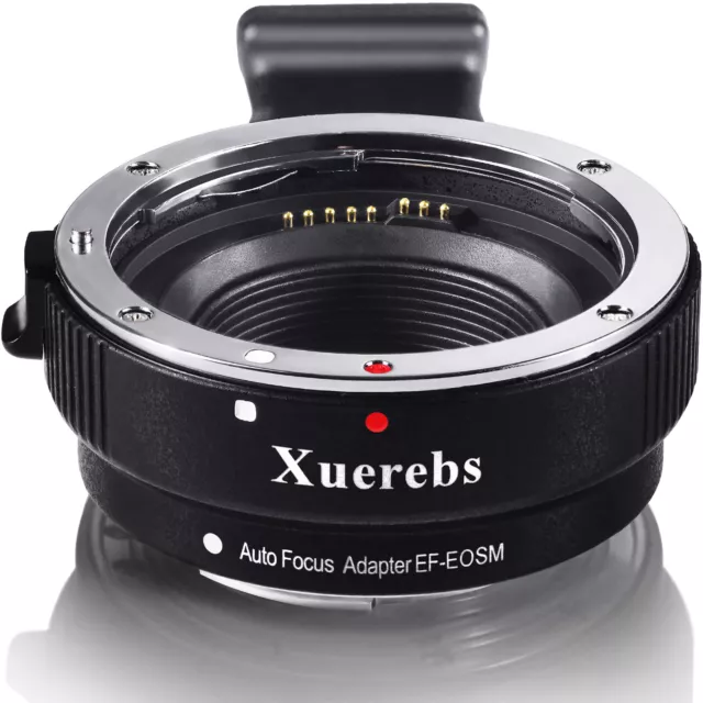 Xuerebs EF-EOS M Lens Mount Adapter for Canon EF EF-S to Canon EOS M50 M5 6 3 10