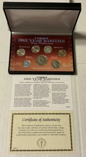 Unique One Year Rarities Coin Collection Boxed Set