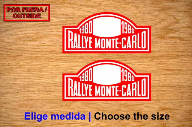 Rallye Montecarlo 1980 Vinilo Pegatina Vinyl Sticker Decal Aufkleber Autocollant