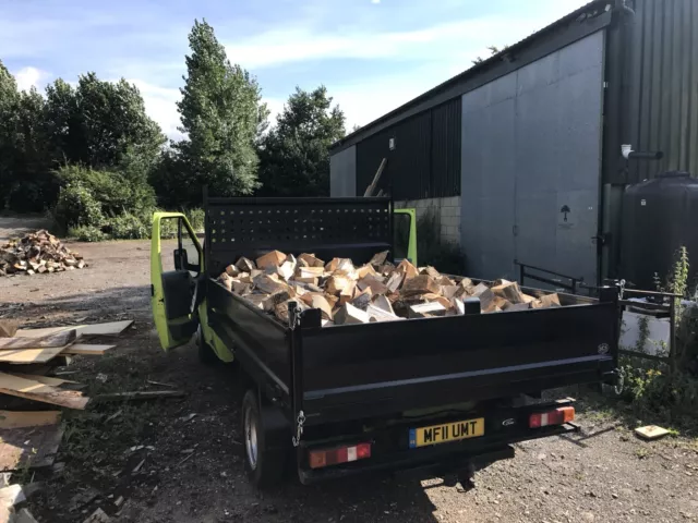 Firewood Van Tipper Load Of  Seasoned Logs.  Available With Kindling