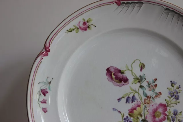 Superbe Assiette Plate KG LUNEVILLE Décor STRASBOURG XIXe ART NOUVEAU n°5 3