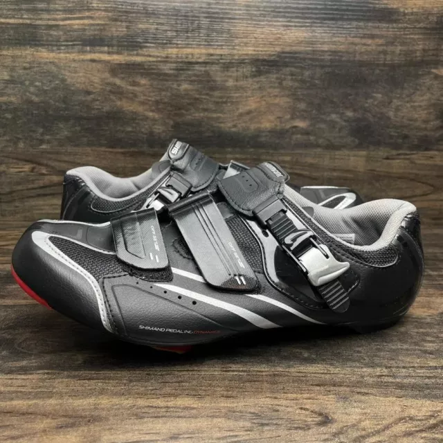Shimano Hook & Loop Road Cycling Sport Black Shoes Men's Sz US 11.2 SH-R088L