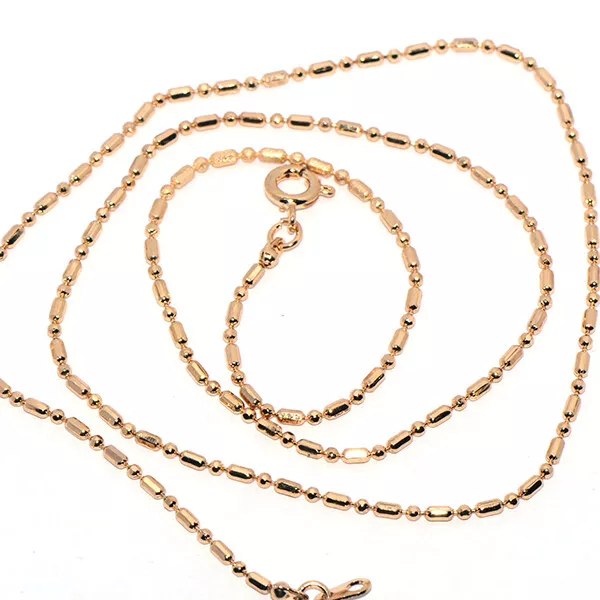 Long 20 inch Womens Girls Chain Choker Necklace for Pendant Charms Gold Jewelry