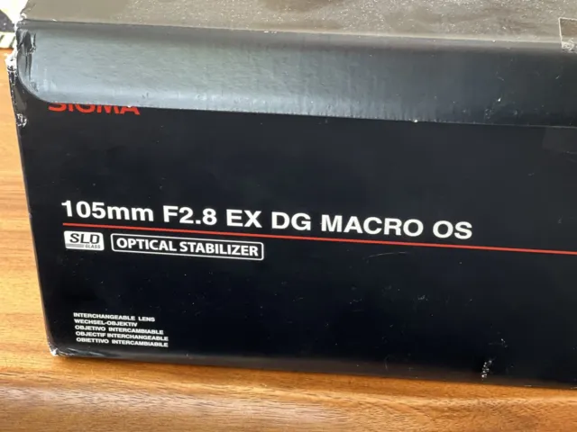 Sigma 105 mm F2,8 EX Makro DG OS HSM-Objektiv für Canon - Schwarz (258954)