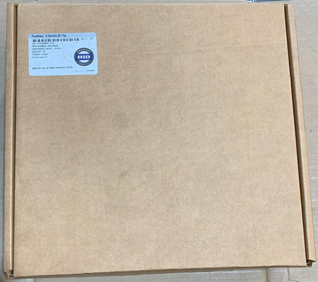 New HID Global ProxPass II Vehicle ID Tags (Box of 25) 1351LBSMN - Format H10301