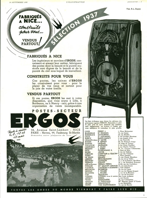 PUBLICITE ELLE A La Jambe Cornuel Bas Dessin Signe Bartoli De 1956