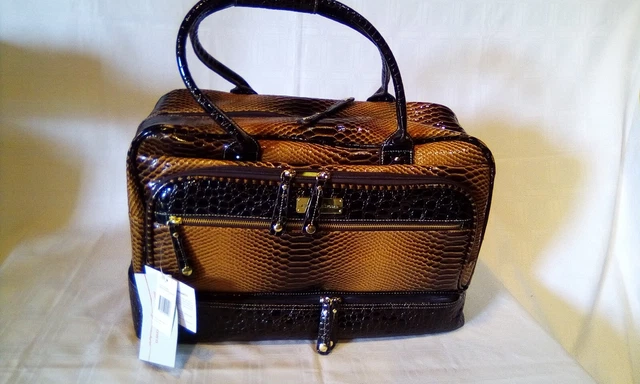 Samantha Brown Drop Bottom Tote Golden rod Ombre NWT Hard to Find RFID pocket