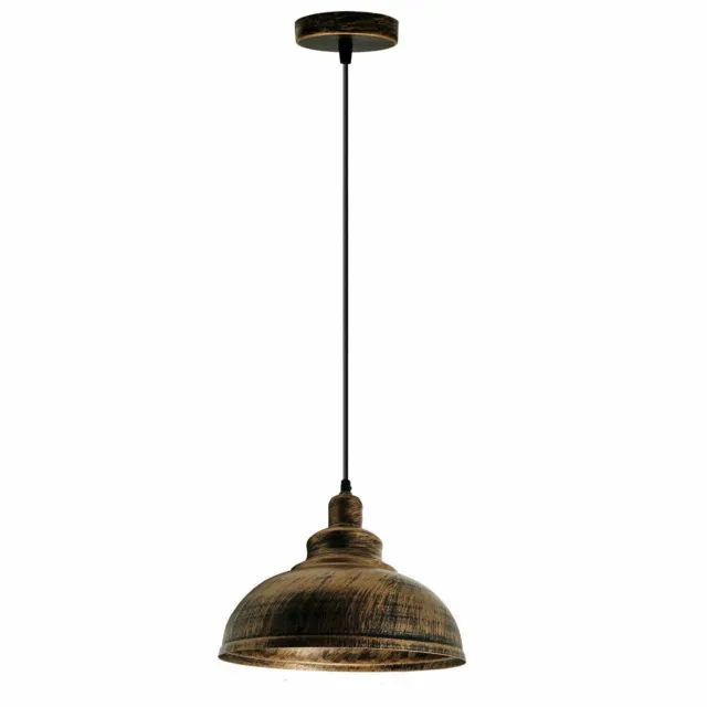 Vintage Ceiling Pendant Light Industrial Metal Lampshade LED Hanging Retro Light