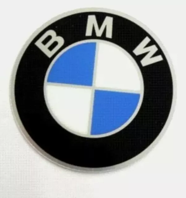 EMBLEMA BMW 56 mm logo nero cofano segno cerchio copriruota adesivo nuovo  EUR 7,90 - PicClick IT