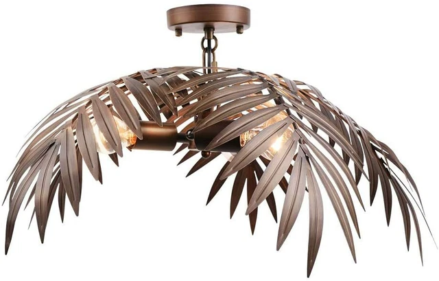 Tropical Kokosblatt Chandelier Pendelleuchte Lamp Deckenlampen Kronleuchter