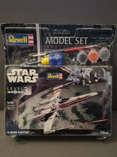 Revell X Wing Fighter Maquette Star Wars – 21 Pièces – 11 Cm – Débutant 10 Ans – Peinture/Colle Non Incluses