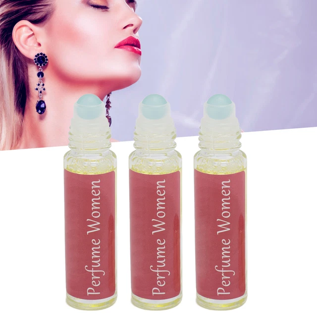 3Pcs Roll On Perfume 10ML Compact Portable Long Lasting Rollerball Essential Ftd