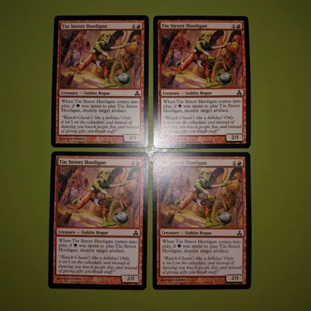 Hooligan Street Hooligan x4 Guildpact 4x Juego Magic the Gathering Magic the Gathering