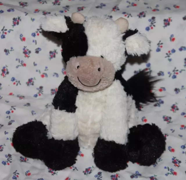 Doudou Peluche Jellycat Vache Noir Et Blanc 21 Cm