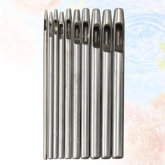 10 Pcs Lederstanze Stanzwerkzeug Aus Metall 10-teiliges Set
