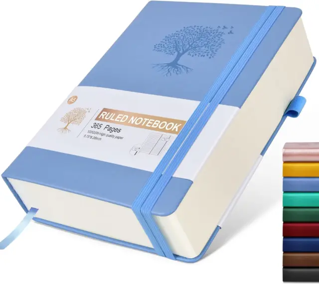 Lined Journal Notebook -365 Pages A5 Thick Journals for Writing College Ruled...