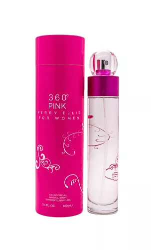 360 Pink by Perry Ellis 3.4 oz EDP Perfume for Women New In Box